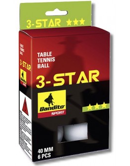 Tischtennis-Bälle Bandito 3 Star