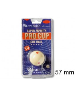 Pool-Spielball SUPER ARAMITH PRO CUP TV 57,2 mm